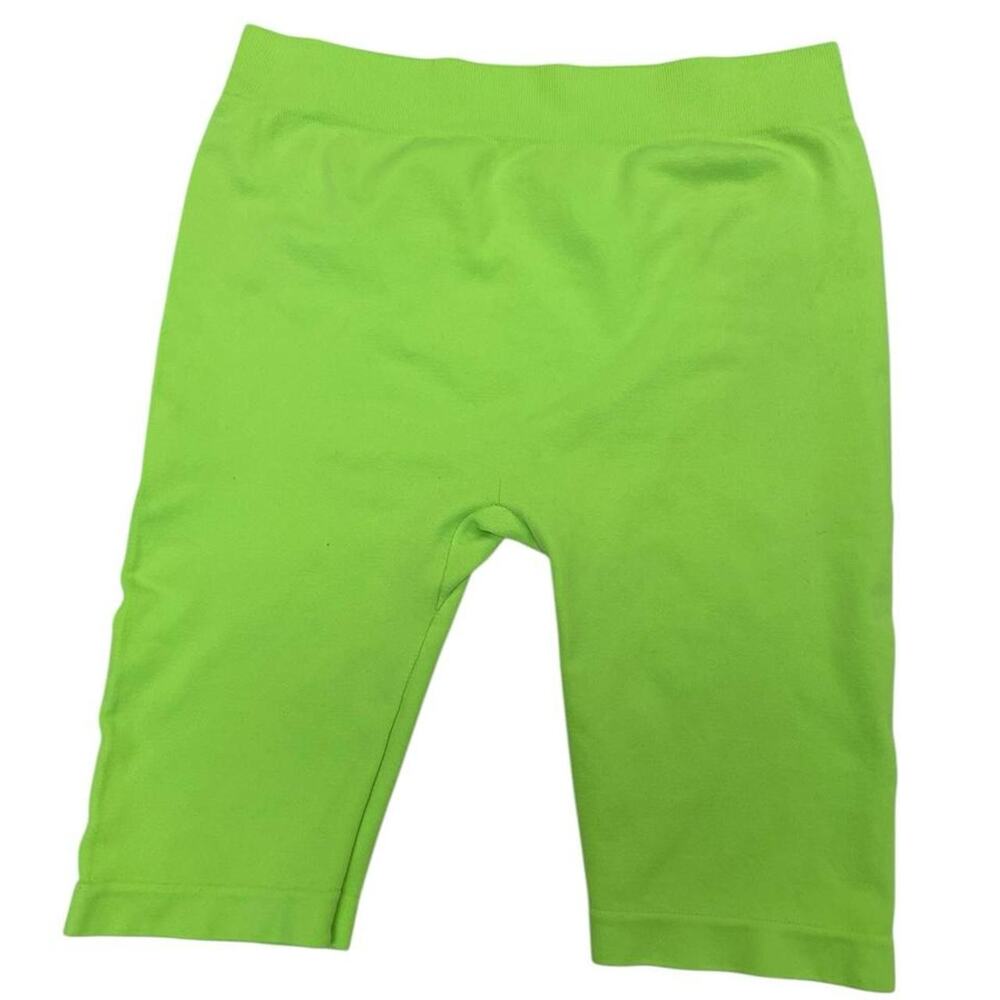 Green polyester spandex leggings
